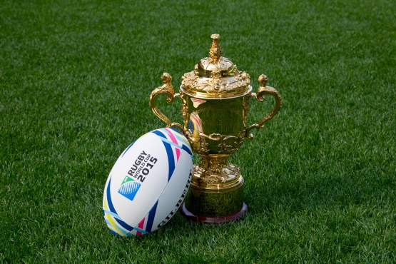 El trofeo del Mundial de Rugby llega a Uruguay